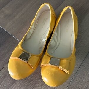 Cole Haan Women's Yellow Ballet Flats